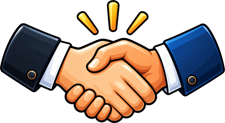 Illustration of a handshake